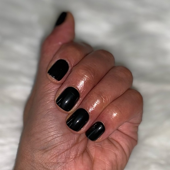 10pcs Extra Short Square Little Black Dress Press on Nails - Picture 5 of 8